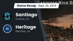 Recap: Santiago  vs. Heritage  2019