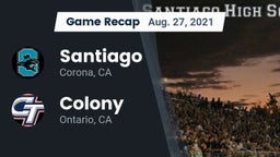 Recap: Santiago  vs. Colony  2021