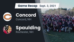 Recap: Concord  vs. Spaulding  2021