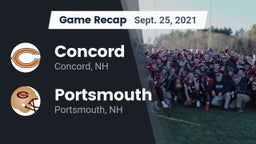 Recap: Concord  vs. Portsmouth  2021