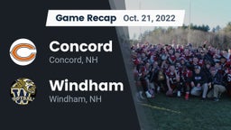 Recap: Concord  vs. Windham  2022
