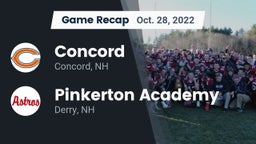 Recap: Concord  vs. Pinkerton Academy 2022