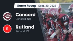 Recap: Concord  vs. Rutland  2022