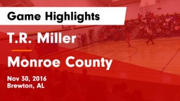 T.R. Miller  vs Monroe County Game Highlights - Nov 30, 2016