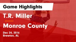 T.R. Miller  vs Monroe County Game Highlights - Dec 24, 2016