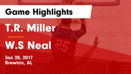 T.R. Miller  vs W.S Neal Game Highlights - Jan 28, 2017