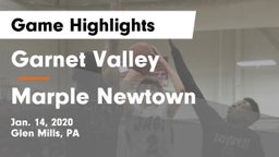 Garnet Valley  vs Marple Newtown  Game Highlights - Jan. 14, 2020