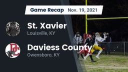 Recap: St. Xavier  vs. Daviess County  2021