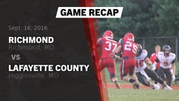 Recap: Richmond  vs. Lafayette County  2016