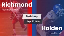Matchup: Richmond  vs. Holden  2016