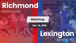 Matchup: Richmond  vs. Lexington  2016
