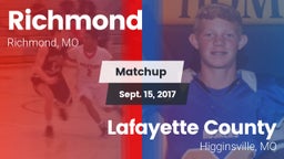 Matchup: Richmond  vs. Lafayette County  2017