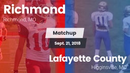 Matchup: Richmond  vs. Lafayette County  2018