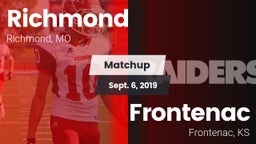 Matchup: Richmond  vs. Frontenac  2019