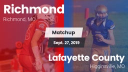 Matchup: Richmond  vs. Lafayette County  2019