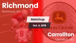 Matchup: Richmond  vs. Carrollton  2019