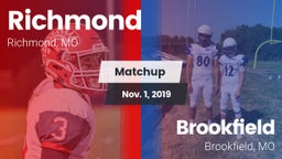 Matchup: Richmond  vs. Brookfield  2019