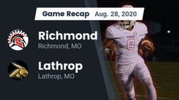 Recap: Richmond  vs. Lathrop  2020