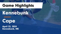 Kennebunk  vs Cape Game Highlights - April 23, 2024