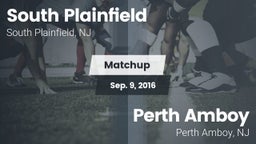 Matchup: South Plainfield vs. Perth Amboy  2016