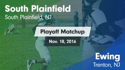 Matchup: South Plainfield vs. Ewing  2016