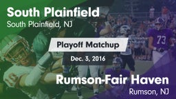 Matchup: South Plainfield vs. Rumson-Fair Haven  2016