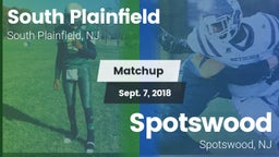 Matchup: South Plainfield vs. Spotswood  2018