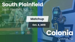 Matchup: South Plainfield vs. Colonia  2019