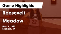 Roosevelt  vs Meadow  Game Highlights - Nov. 7, 2023