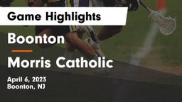 Boonton  vs Morris Catholic  Game Highlights - April 6, 2023