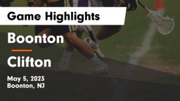 Boonton  vs Clifton  Game Highlights - May 5, 2023