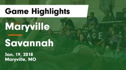Maryville  vs Savannah  Game Highlights - Jan. 19, 2018