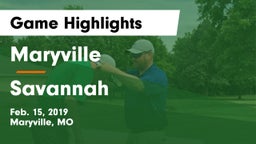Maryville  vs Savannah  Game Highlights - Feb. 15, 2019