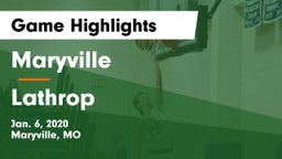 Maryville  vs Lathrop  Game Highlights - Jan. 6, 2020