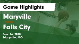 Maryville  vs Falls City  Game Highlights - Jan. 16, 2020