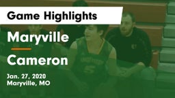 Maryville  vs Cameron Game Highlights - Jan. 27, 2020