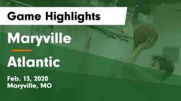 Maryville  vs Atlantic  Game Highlights - Feb. 13, 2020