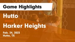 Hutto  vs Harker Heights  Game Highlights - Feb. 24, 2023
