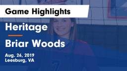 Heritage  vs Briar Woods  Game Highlights - Aug. 26, 2019