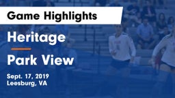 Heritage  vs Park View  Game Highlights - Sept. 17, 2019