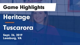 Heritage  vs Tuscarora  Game Highlights - Sept. 26, 2019
