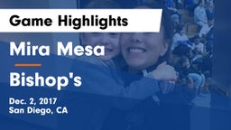 Mira Mesa  vs Bishop's  Game Highlights - Dec. 2, 2017