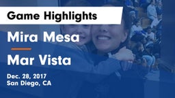 Mira Mesa  vs Mar Vista  Game Highlights - Dec. 28, 2017