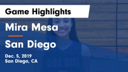 Mira Mesa  vs San Diego  Game Highlights - Dec. 5, 2019
