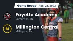 Recap: Fayette Academy  vs. Millington Central  2023