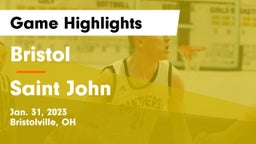 Bristol  vs Saint John  Game Highlights - Jan. 31, 2023