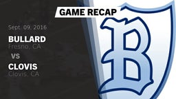 Recap: Bullard  vs. Clovis  2016