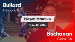 Matchup: Bullard  vs. Buchanan  2016