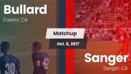 Matchup: Bullard  vs. Sanger  2017