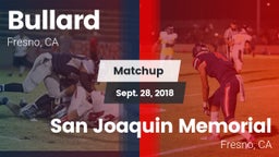 Matchup: Bullard  vs. San Joaquin Memorial  2018